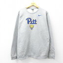 【中古】古着 ナイキ NIKE 長袖スウェット メンズ Pitt 大きいサイズ 2L LL ビッグシルエット ゆったり ビッグサイズ オーバーサイズ クルーネッ...