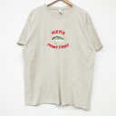 【中古】古着 ジャージーズ 半袖Tシャツ メンズ ルアー 刺繍 クルーネック 丸首 ベージュ カーキ Lサイズ 中古 | 春夏 夏物 夏服 メンズファッション カットソー ティーシャツ ティシャツ メンズTシャツ 半袖Tシャツ 半袖ティーシャツ カジュアルTシャツ おしゃれ