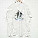 【中古】古着 ヘインズ Hanes 半袖 ビンテージ ヴィンテージTシャツ メンズ 00年代 00s 魚 コットン クルーネック 丸首 白 ホワイト 【spe】 XLサイズ 中古 | 春夏 夏物 夏服 ヴィンテージTシャツ メンズファッション カットソー ティーシャツ ティシャツ メンズT