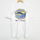 【中古】古着 ヘインズ Hanes 半袖 ビンテージ ヴィンテージTシャツ メンズ 00年代 00s マグロ クルーネック 丸首 白 ホワイト XLサイズ 中古 | 春夏 夏物 夏服 ヴィンテージTシャツ メンズファッション カットソー ティーシャツ ティシャツ メンズTシャツ 半袖T