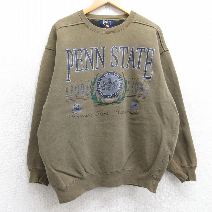 Rakuten - 【中古】古着 長袖スウェット メンズ ペンステートニタニーライオンズ カレッジ クルーネック 丸首 茶 ブラウン 【spe】 Lサイズ 中古 スエット トレーナー トップス | 春夏 春物 春服 秋冬 秋物 秋服 メンズファッション カジュアル おしゃれ ファッション 5OF