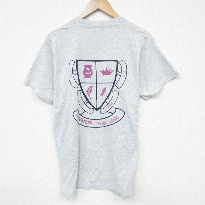 乐天商城 - 【中古】古着 スクリーンスターズ 半袖 ビンテージ ヴィンテージTシャツ メンズ 90年代 90s ノーベンバー クルーネック 丸首 USA製 アメリカ製 薄グレー 霜降り Lサイズ 中古 | 春夏 夏物 夏服 ヴィンテージTシャツ メンズファッション カットソー ティーシャツ 5OF