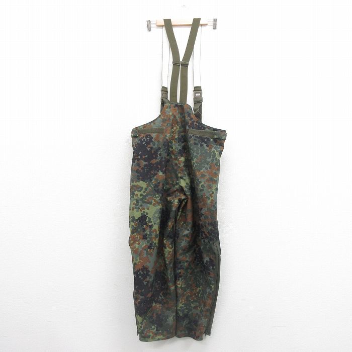 【中古】古着 オーバーオール メンズ ミリタリー ドイツ軍 大きいサイズ ゆったり オーバーサイズ 緑他 グリーン 迷彩 W40 中古 ボトムス | 春夏 春物 春服 秋冬 秋物 秋服 長ズボン カジュアル メンズファッション ファッション おしゃれ