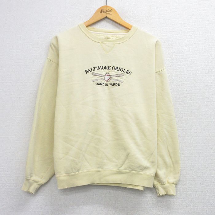 XL★古着 フルーツオブザルーム 長袖 スウェット メンズ 90年代 90s MLB クーガーズ 大きいサイズ クルーネック 薄グレー 霜降り メジャーリーグ ベースボール 野球 &yen;&nbsp;3,900（税込） XL★古着 リー Lee 長袖 スウェット メンズ 00年代 00s MLB ボストンレッドソックス 刺繍 大きいサイズ クルーネック 紺 メジャーリーグ ベースボール 野球 &yen;&nbsp;3,900（税込） XL★古着 マジェスティック 長袖 スウェット パーカー メンズ MLB ニューヨークヤンキース 刺繍 紺 メジャーリーグ ベースボール 野球 &yen;&nbsp;3,900（税込） XL★古着 長袖 ハーフジップ スウェット メンズ 90年代 90s MLB ニューヨークヤンキース 大きいサイズ 紺 メジャーリーグ ベースボール 野球 &yen;&nbsp;3,900（税込） XL★古着 長袖 スウェット メンズ 00年代 00s MLB フィラデルフィアフィリーズ 大きいサイズ クルーネック 白 メジャーリーグ ベースボール 野球 &yen;&nbsp;3,900（税込） XL★古着 長袖 スウェット メンズ 00年代 00s MLB ボストンレッドソックス 大きいサイズ クルーネック 紺 メジャーリーグ ベースボール 野球 &yen;&nbsp;3,900（税込） XL★古着 長袖 スウェット メンズ 00年代 00s MLB セントルイスカージナルス 大きいサイズ クルーネック 赤 メジャーリーグ ベースボール 野球 &yen;&nbsp;2,900（税込） XL★古着 マジェスティック 長袖 スウェット パーカー メンズ 90年代 90s MLB シカゴカブス 大きいサイズ USA製 青 メジャーリーグ ベースボール 野球 &yen;&nbsp;3,900（税込） XL★古着 アディダス adidas 長袖 スウェット パーカー メンズ MLB セントルイスカージナルス 刺繍 赤 メジャーリーグ ベースボール 野球 &yen;&nbsp;2,400（税込） XL★古着 フルーツオブザルーム 長袖 スウェット メンズ 00年代 00s MLB ケーンカウンティクーカーズ クルーネック 薄グレー 霜降り メジャーリーグ ベースボール 野球 &yen;&nbsp;2,900（税込） XL★古着 リー Lee 長袖 スウェット メンズ 00年代 00s MLB ニューヨークヤンキース 大きいサイズ クルーネック 紺 メジャーリーグ ベースボール 野球 &yen;&nbsp;3,900（税込） XL★古着 長袖 スウェット パーカー メンズ MLB ボストンレッドソックス 刺繍 大きいサイズ ラグラン グレー他 霜降り メジャーリーグ ベースボール 野球 &yen;&nbsp;2,900（税込） XL★古着 マジェスティック 長袖 スウェット パーカー メンズ 00年代 00s MLB ボストンレッドソックス 刺繍 大きいサイズ 黒 メジャーリーグ ベースボール 野球 &yen;&nbsp;3,900（税込） XL★古着 リー Lee 長袖 スウェット メンズ 00年代 00s MLB デトロイトタイガース 大きいサイズ クルーネック 紺 メジャーリーグ ベースボール 野球 &yen;&nbsp;5,900（税込） XL★古着 アディダス adidas 長袖 スウェット メンズ 00年代 00s MLB ボストンレッドソックス 大きいサイズ クルーネック グレー 霜降り メジャーリーグ ベースボール 野球 &yen;&nbsp;3,900（税込） XL★古着 ヘインズ Hanes 長袖 スウェット メンズ 00年代 00s MLB ボストンレッドソックス 大きいサイズ クルーネック 薄グレー 霜降り メジャーリーグ ベースボール 野球 &yen;&nbsp;2,900（税込） XL★古着 リー Lee 長袖 スウェット メンズ 00年代 00s MLB セントルイスカージナルス 大きいサイズ クルーネック グレー 霜降り メジャーリーグ ベースボール 野球 &yen;&nbsp;2,900（税込） XL★古着 長袖 スウェット パーカー メンズ 00年代 00s MLB ボストンレッドソックス 紺 メジャーリーグ ベースボール 野球 &yen;&nbsp;3,900（税込） XL★古着 長袖 スウェット パーカー メンズ MLB ニューヨークヤンキース 大きいサイズ 紺 メジャーリーグ ベースボール 野球 &yen;&nbsp;3,900（税込）【商品番号】　swr25082566 【商品名】　XL★古着 長袖 スウェット メンズ 90年代 90s MLB ボルチモアオリオールズ 刺繍 ポロ クルーネック 薄黄 メジャーリーグ ベースボール 野球 【メンズ参考サイズ】　XL 【表記サイズ】　L 【実寸サイズ】　着丈（肩から裾）64cm　着幅（脇から脇）63cm　肩幅62cm　肩袖丈（肩から袖先）52cm　脇袖丈（脇から袖先）52cm 【素材】　コットン80%、ポリエステル20% 【程度】　C 【コンディション】　襟破れ、汚れ、破れ 【仕入先】　アメリカ 【メール便】　不可 ************************************************************ 画像枚数の都合上、目立つダメージのみ掲載し、目立たないダメージは省略することがございます。 ●参考サイズ：実寸サイズをもとに当店が判断したサイズ ※商品名内に記載しているのは参考サイズです。 ●表記サイズ：商品のタグに記載してあるサイズ ●実寸サイズ：実際に当店で測ったサイズ To International Customers,Please check and follow shipping cost in Store information.No refund or exchange is accepted with International Customers.We're afraid but there is no staff who can speak English.We will accept any questions only by email in English. 他の厳選古着 スウェットはこちらです！ 他の厳選古着 スウェット XLサイズはこちらです！