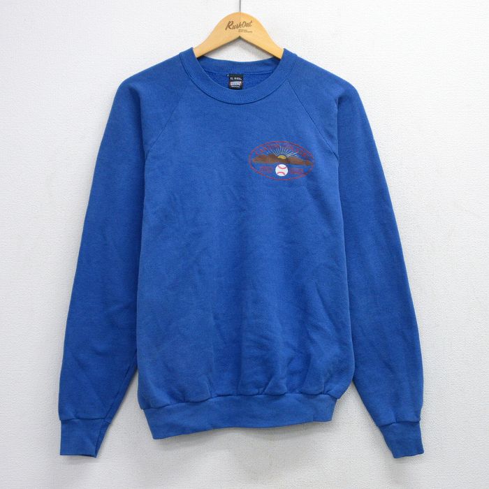 【中古】古着 スクリーンスターズ 長袖スウェット メンズ 80年代 80s CANYON 野球 ラグラン クルーネッ..