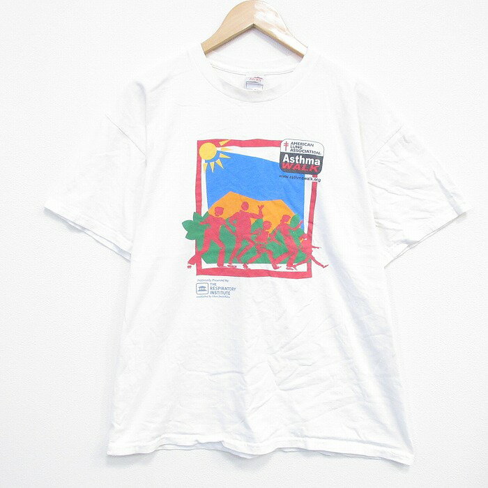 【中古】古着 フルーツオブザルーム 半袖 ビンテージ ヴィンテージTシャツ メンズ 00年代 00s ウォーク 企業広告 コットン クルーネッ..