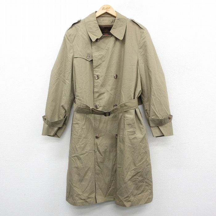【中古】古着 長袖 トレンチコート メンズ 80年代 80s ロング丈...(4.0)