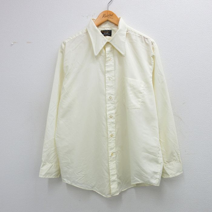 XL★古着 JCペニー 長袖 シャツ メンズ 80年代 80s 大きいサイズ ロング丈 ボタンダウン 薄紺 &yen;&nbsp;2,400（税込） XL★古着 長袖 シャツ メンズ 80年代 80s 大きいサイズ USA製 オレンジ &yen;&nbsp;3,900（税込） XL★古着 アロー 長袖 シャツ メンズ 大きいサイズ 薄黄 &yen;&nbsp;2,400（税込） XL★古着 タウンクラフト 長袖 シャツ メンズ 80年代 80s 黄 &yen;&nbsp;2,400（税込） XL★古着 長袖 シャツ メンズ 80年代 80s 大きいサイズ 茶他 チェック &yen;&nbsp;2,400（税込） XL★古着 長袖 シャツ メンズ 80年代 80s 大きいサイズ ボタンダウン USA製 白 &yen;&nbsp;2,400（税込） XL★古着 シアーズ 長袖 シャツ メンズ 80年代 80s 大きいサイズ 薄ベージュ &yen;&nbsp;3,900（税込） XL★古着 キャンパス 長袖 シャツ メンズ 80年代 80s 大きいサイズ エンジ &yen;&nbsp;2,400（税込） XL★古着 長袖 シャツ メンズ 大きいサイズ ロング丈 コットン 薄黄 &yen;&nbsp;2,900（税込） XL★古着 長袖 シャツ メンズ 80年代 80s 大きいサイズ 紺他 チェック &yen;&nbsp;2,400（税込） XL★古着 ダックスバック 長袖 シャツ メンズ 80年代 80s 大きいサイズ グレー &yen;&nbsp;2,400（税込） XL★古着 長袖 シャツ メンズ 80年代 80s 大きいサイズ ベージュ他 ストライプ &yen;&nbsp;2,400（税込） XL★古着 JCペニー 長袖 シャツ メンズ 80年代 80s 赤系他 チェック &yen;&nbsp;2,400（税込） XL★古着 タウンクラフト 長袖 シャツ メンズ 90年代 90s 大きいサイズ 緑他 チェック &yen;&nbsp;2,400（税込） XL★古着 バンヒューセン 長袖 シャツ メンズ 80年代 80s 大きいサイズ 黒他 ストライプ &yen;&nbsp;2,400（税込） XL★古着 タウンクラフト 長袖 シャツ メンズ 90年代 90s 大きいサイズ ロング丈 白 &yen;&nbsp;3,900（税込） XL★古着 メンバーズオンリー 長袖 シャツ メンズ 90年代 90s 大きいサイズ ボタンダウン 薄黄 &yen;&nbsp;2,400（税込） XL★古着 長袖 シャツ メンズ 80年代 80s コーデュロイ 大きいサイズ コットン 薄茶 &yen;&nbsp;2,900（税込） XL★古着 タウンクラフト 長袖 シャツ メンズ 90年代 90s 大きいサイズ エンジ他 チェック &yen;&nbsp;2,400（税込） XL★古着 タウンクラフト 長袖 シャツ メンズ 90年代 90s 大きいサイズ ボタンダウン エンジ他 チェック &yen;&nbsp;2,900（税込） XL★古着 タウンクラフト 長袖 シャツ メンズ 90年代 90s 大きいサイズ ロング丈 薄ベージュ他 ストライプ &yen;&nbsp;2,400（税込） XL★古着 キングサイズ 長袖 シャツ メンズ 80年代 80s 大きいサイズ ロング丈 紺 チェック &yen;&nbsp;2,900（税込）【商品番号】　shr25090330 【商品名】　XL★古着 タウンクラフト JCペニー 長袖 シャツ メンズ 80年代 80s 大きいサイズ 薄黄 【メンズ参考サイズ】　XL 【表記サイズ】　17　33 【実寸サイズ】　着丈（肩から裾）75cm　着幅（脇から脇）66cm　肩幅49cm　肩袖丈（肩から袖先）58cm　脇袖丈（脇から袖先）48cm 【素材】　ポリエステル80%、コットン20% 【程度】　B 【コンディション】　書き込み有り、襟汚れ 【仕入先】　アメリカ 【メール便】　可 ************************************************************ 画像枚数の都合上、目立つダメージのみ掲載し、目立たないダメージは省略することがございます。 ●参考サイズ：実寸サイズをもとに当店が判断したサイズ ※商品名内に記載しているのは参考サイズです。 ●表記サイズ：商品のタグに記載してあるサイズ ●実寸サイズ：実際に当店で測ったサイズ To International Customers,Please check and follow shipping cost in Store information.No refund or exchange is accepted with International Customers.We're afraid but there is no staff who can speak English.We will accept any questions only by email in English. 他の厳選古着 長袖シャツはこちらです！ 他の厳選古着 長袖シャツ XLサイズはこちらです！