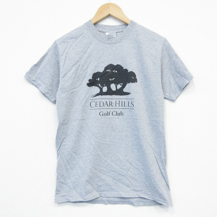 樂天商城 - 【中古】古着 半袖 ビンテージ ヴィンテージTシャツ メンズ 00年代 00s ゴルフクラブ クルーネック 丸首 グレー 霜降り Sサイズ 小さいサイズ 中古 | 春夏 夏物 夏服 ヴィンテージTシャツ メンズファッション カットソー ティーシャツ ティシャツ メンズTシャツ