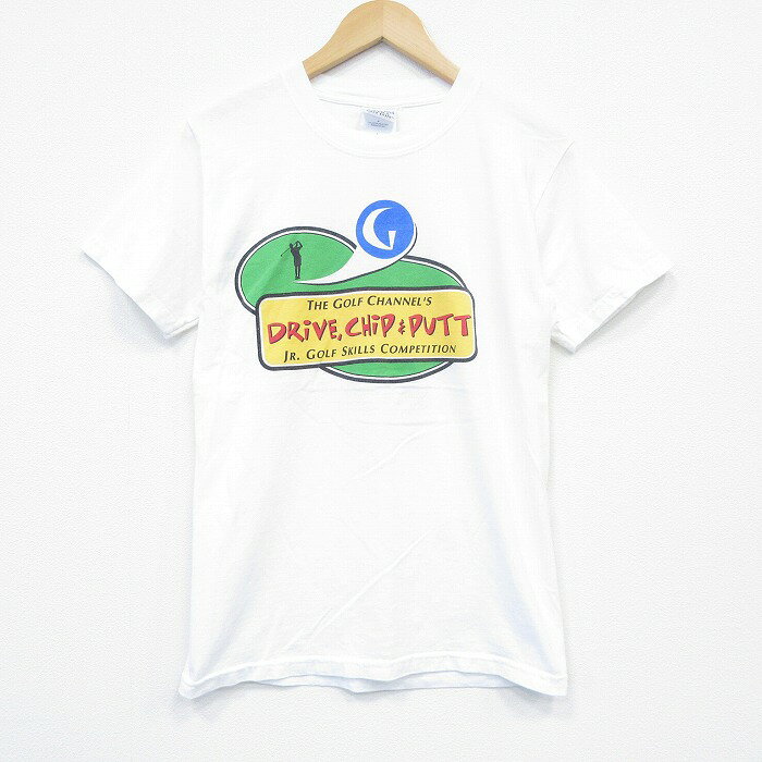乐天商城 - 【中古】古着 半袖 ビンテージ ヴィンテージTシャツ メンズ 00年代 00s ゴルフ 企業広告 コットン クルーネック 丸首 白 ホワイト Sサイズ 小さいサイズ 中古 | 春夏 夏物 夏服 ヴィンテージTシャツ メンズファッション カットソー ティーシャツ ティシャツ メン