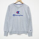 【中古】古着 チャンピオン champion 長袖スウェット メンズ ビッグロゴ クルーネック 丸首 薄グレー 霜降り Mサイズ 中古 スエット トレーナー トップス | 春夏 春物 春服 秋冬 秋物 秋服 メンズファッション カジュアル おしゃれ ファッション(4)