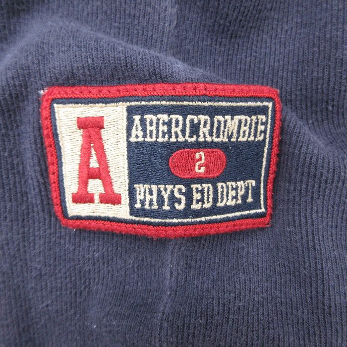 【中古】古着 アバクロンビー Abercrombie&fitch 長袖Tシャツ メンズ ワンポイントロゴ ツートンカラー バイカラー コットン クルーネック 丸首 緑他 グリーン Lサイズ 中古 | 春夏 春物 春服 秋冬 秋物 秋服 メンズファッション ロンT カットソー ロンティー ロ 3