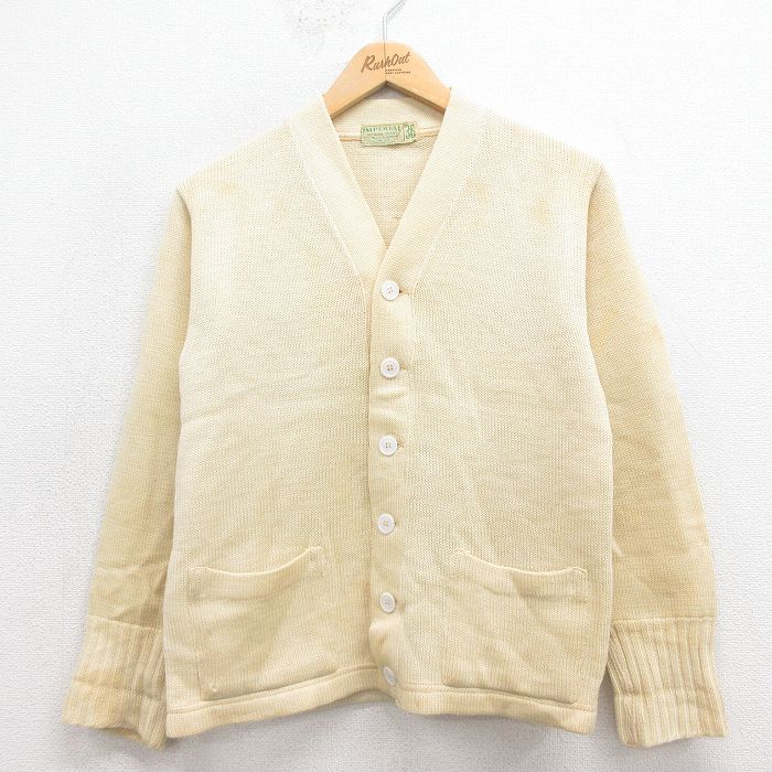 S★古着 長袖 ビンテージ レタード ニット カーディガン メンズ 50年代 50s ウール エンジ &yen;&nbsp;14,900（税込） M★古着 長袖 ビンテージ フルジップ ニット カーディガン メンズ ウール タロン 濃緑 &...