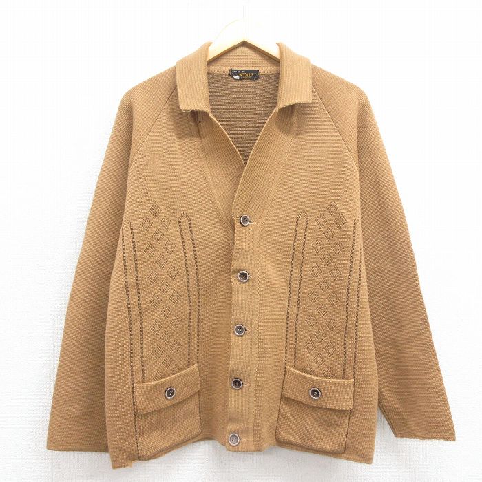 【中古】 古着長袖ニットカーディガ...