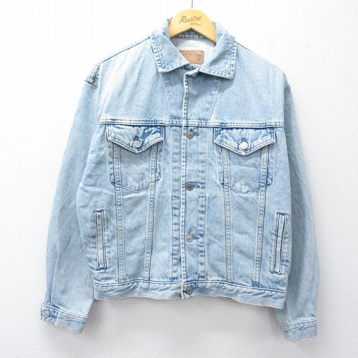 乐天商城 - 【中古】古着 ギャップ GAP 長袖 ジージャン メンズ 90年代 90s コットン USA製 アメリカ製 紺 ネイビー デニム Lサイズ 中古 アウター Gジャンジャケット | 春夏 春物 春服 秋冬 秋物 秋服 カジュアル メンズファッション ファッション おしゃれ カジュアルジャ