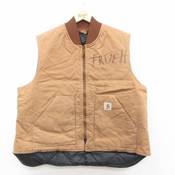 XL★古着 カーハート 長袖 アンブレラ ケープ ジャケット メンズ 90年代 90s ダック地 コットン 緑 &yen;&nbsp;24,900（税込） XL★古着 カーハート 長袖 ジャケット コート メンズ 90年代 90s ダック地 大きいサイズ ロング丈 USA製 グレー系 内側キルティング &yen;&nbsp;19,900（税込） XL★古着 カーハート 長袖 ミシガンチョア ジャケット カバーオール メンズ 90年代 90s ダック地 コットン USA製 茶 内側ブランケット &yen;&nbsp;19,900（税込） XL★古着 カーハート アクティブ 長袖 ジャケット パーカー メンズ 90年代 90s FARMS ダック地 コットン USA製 黒 &yen;&nbsp;19,900（税込） XL★古着 カーハート ミシガンチョア 長袖 ジャケット カバーオール メンズ 90年代 90s ダック地 大きいサイズ コットン USA製 茶 内側ブランケット &yen;&nbsp;24,900（税込） XL★古着 カーハート アクティブ 長袖 ジャケット パーカー メンズ ダック地 茶 &yen;&nbsp;14,900（税込） XL★古着 キングルイ 長袖 ジャケット メンズ 90年代 90s 馬 ダック地 大きいサイズ コットン USA製 黒 内側キルティング &yen;&nbsp;7,900（税込） XL★古着 ノーティカ 長袖 ブランド ジャケット メンズ 90年代 90s 襟レザー ラグラン コットン ベージュ 内側キルティング &yen;&nbsp;5,900（税込） XL★古着 ベスト メンズ 90年代 90s バドワイザー ダック地 シンサレート 大きいサイズ USA製 黒 &yen;&nbsp;5,900（税込） XL★古着 スイングスター 長袖 ジャケット メンズ 90年代 90s COUNTER ラグラン 大きいサイズ ロング丈 ベージュ 内側キルティング &yen;&nbsp;4,900（税込） XL★古着 長袖 コート メンズ 90年代 90s ラグラン ダック地 ロング丈 大きいサイズ コットン カナダ製 紺系 &yen;&nbsp;19,900（税込） XL★古着 ウールリッチ 長袖 ハンティング ジャケット メンズ 90年代 90s ダック地 襟レザー 大きいサイズ ロング丈 コットン USA製 茶 &yen;&nbsp;11,900（税込） XL★古着 キングルイ 長袖 ジャケット パーカー メンズ 90年代 90s JOB CORPS ダック地 大きいサイズ コットン USA製 茶系 内側サーマル &yen;&nbsp;5,900（税込） XL★古着 ノーティカ 長袖 ブランド セーリング ジャケット メンズ 90年代 90s ワンポイントロゴ マルチカラー リバーシブル 大きいサイズ ラグラン コットン 紺他 &yen;&nbsp;5,900（税込） XL★古着 長袖 ジャケット メンズ 90年代 90s USA製 ベージュ &yen;&nbsp;2,900（税込） XL★古着 長袖 コート メンズ 90年代 90s ロング丈 ベージュ &yen;&nbsp;4,900（税込） XL★古着 長袖 ジャケット メンズ 90年代 90s 大きいサイズ 濃紺 内側キルティング &yen;&nbsp;3,900（税込） XL★古着 レイクランド 長袖 コート メンズ 90年代 90s ロング丈 ベージュ &yen;&nbsp;4,900（税込） XL★古着 ホロウェイ 長袖 ジャケット メンズ 90年代 90s コットン USA製 青緑 &yen;&nbsp;3,900（税込） XL★古着 ペリーエリス 長袖 ジャケット メンズ 90年代 90s ワンポイントロゴ 黒系 &yen;&nbsp;5,900（税込）【商品番号】　our25092556 【商品名】　XL★古着 カーハート ベスト メンズ 90年代 90s ワンポイントロゴ ダック地 コットン USA製 ベージュ 内側キルティング【spe】 【メンズ参考サイズ】　XL 【表記サイズ】　XXL 【実寸サイズ】　フロント着丈（肩から裾）66cm　バック着丈（肩から裾）73cm　着幅（脇から脇）69cm　肩幅47cm 【素材】　コットン100％ 【程度】　B 【コンディション】　汚れ、書き込みあり 【仕入先】　アメリカ 【商品詳細】　USA製。 【メール便】　不可 ************************************************************ 画像枚数の都合上、目立つダメージのみ掲載し、目立たないダメージは省略することがございます。 ●参考サイズ：実寸サイズをもとに当店が判断したサイズ ※商品名内に記載しているのは参考サイズです。 ●表記サイズ：商品のタグに記載してあるサイズ ●実寸サイズ：実際に当店で測ったサイズ To International Customers,Please check and follow shipping cost in Store information.No refund or exchange is accepted with International Customers.We're afraid but there is no staff who can speak English.We will accept any questions only by email in English. 他の厳選古着 ジャケットはこちらです！ 他の厳選古着 ジャケット XLサイズはこちらです！ 他の厳選古着 カーハート Carhartt はこちらです！