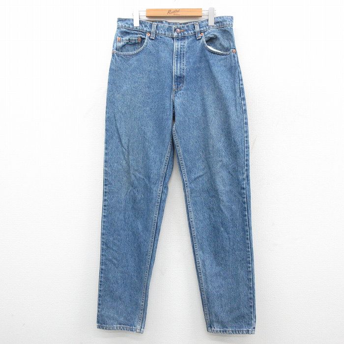 【中古】古着 ジーンズ Levis リーバイス 550 メンズ 90年代 90s コットン 紺 ネイビー デニム 【spe】 W34 中古 ボトムス ジーパン Gパン ロングパンツ | 春夏 春物 春服 秋冬 秋物 秋服 長ズボン カジュアル メンズファッション ファッション おしゃれ