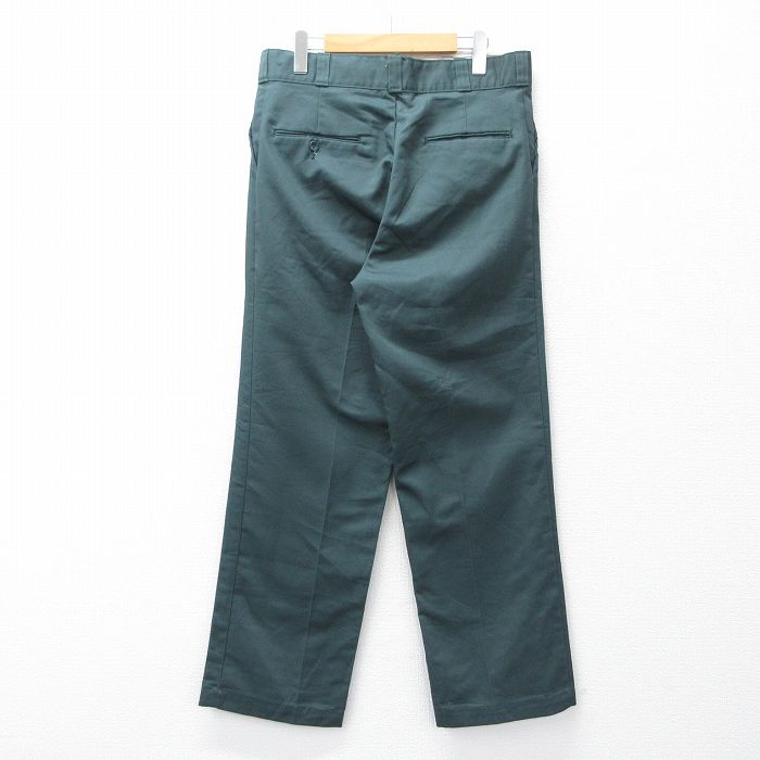【中古】古着 ワークパンツ メンズ 80年代 80s USA製 アメリカ製 緑 グリーン W32 中古 ボトムス ロング | 春夏 春物 春服 秋冬 秋物 秋服 長ズボン カジュアル メンズファッション ファッション おしゃれ