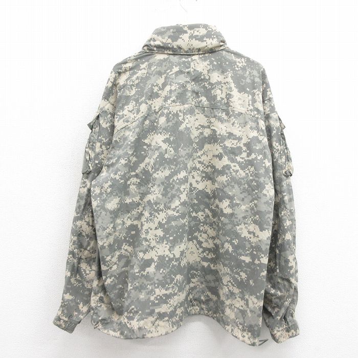 【中古】古着 長袖 ミリタリージャケット メンズ 00年代 00s ECWCS GEN3 レベル3 大きいサイズ 2L LL ビッグシルエット ゆったり ビッグサイズ オーバーサイズ デジタルカモ USA製 アメリカ製 グレー 迷彩 【spe】 XLサイズ 中古 アウター フライト