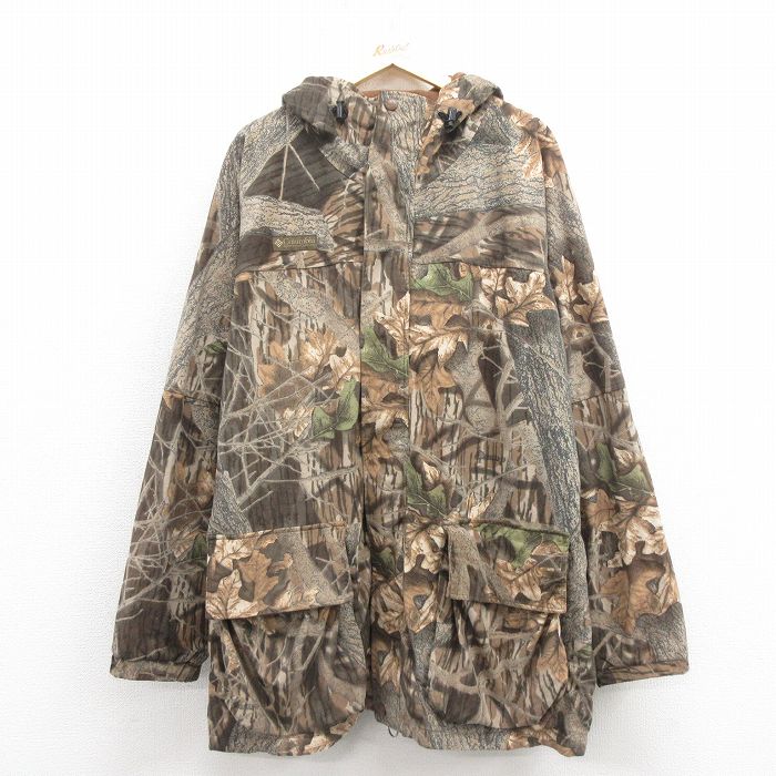 XL★古着 ダックスバック 長袖 ハンティング ジャケット メンズ 90年代 90s リアルツリー 大きいサイズ ロング丈 茶 迷彩 &yen;&nbsp;7,900（税込） XL★古着 ダックスバック 長袖 ハンティング ジャケット メン...