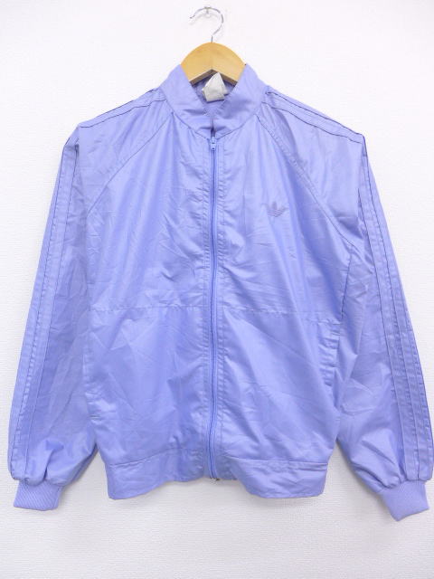 【中古】古着 レディースジャケット アディダス adidas ロゴ 紫 パープル アウター 秋冬 秋物 秋服 冬物 冬服 ジャンパー ブルゾン | カジュアル レディースファッション おしゃれ かわいいのサムネイル