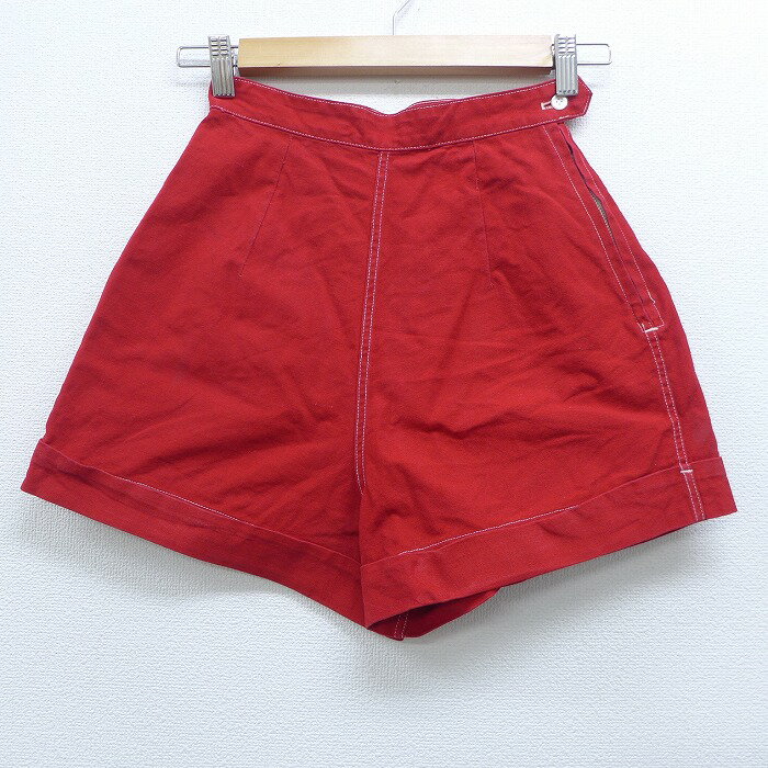 【中古】古着 レディース ビンテージ ヴィンテージ ショートパンツ ショーツ 70年代 70s ホワイトスタッグ ダック地 タロン 赤 レッド 中古 ボトムス 短パン ショーパン ハーフ | 春夏 春物 春服 夏物 夏服 半ズボン カジュアル レディースファッション おしゃれ かわ 2ofのサムネイル
