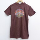 【中古】古着 半袖 ビンテージ ヴィンテージ ロックTシャツ バンドTシャツ 70年代 70s ビートルズ The Beatles サージェントペパーズロンリーハーツクラブバンド こげ茶 ブラウン Sサイズ 小さいサイズ 中古 メンズ | 春夏 春物 春服 秋冬 秋物 秋服 メンズファッショ 0OF