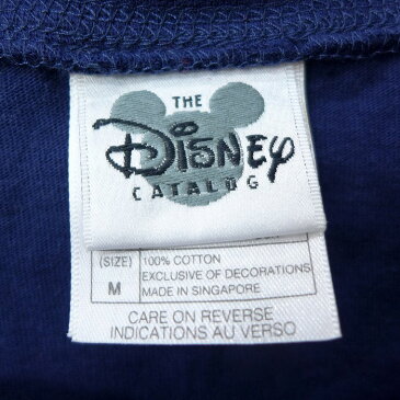 【中古】古着 長袖Tシャツ ディズニー DISNEY チップとデール 刺繍 コットン ヘンリーネック 紺 ネイビー Lサイズ 中古 メンズ | 春夏 春物 春服 秋冬 秋物 秋服 メンズファッション ロンT カットソー ロンティー ロングT ロングTシャツ ロングティーシャツ ロング丈