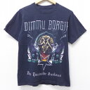 【中古】古着 半袖 ビンテージ ヴィンテージ ロックTシャツ バンドTシャツ 00年代 00s ディムボルギル クルーネック 丸首 黒 ブラック Sサイズ 小さいサイズ 中古 メンズ | 春夏 春物 春服 秋冬 秋物 秋服 メンズファッション ロンT カットソー ロンティー ロングT ロ 0OF