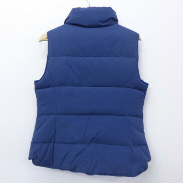 【中古】古着 レディース ダウンベスト ランズエンド 紺 ネイビー 中古 アウター | 秋冬 秋物 秋服 冬物 冬服 カジュアル レディースファッション おしゃれ かわいい