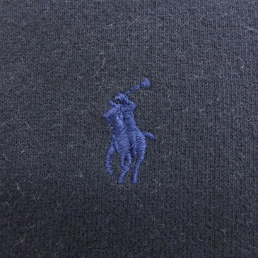 【中古】古着 長袖 ブランド フルジップスウェットパーカー 90年代 90s ラルフローレン Ralph Lauren ワンポイントロゴ 黒 ブラック 中古 スエット トレーナー トップス | 春夏 春物 春服 秋冬 秋物 秋服 カジュアル レディースファッション おしゃれ かわいい 0OF