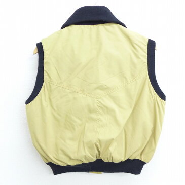 【中古】古着 レディース ダウンベスト 90年代 90s ジェリー ワンポイントロゴ リバーシブル USA製 アメリカ製 ベージュ カーキ 中古 アウター | 秋冬 秋物 秋服 冬物 冬服 カジュアル レディースファッション おしゃれ かわいい