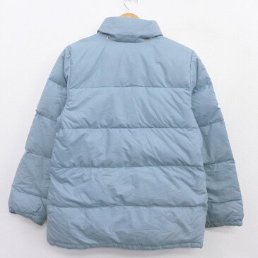 【中古】古着 レディース 長袖 ダウンジャケット 80年代 80s ノースフェイス THE NORTH FACE 茶タグ ブラウン USA製 アメリカ製 薄紺 ネイビー 【spe】 中古 アウター ジャンパー ブルゾン | 秋冬 秋物 秋服 冬物 冬服 カジュアル レディースファッション おしゃれ か 0OF