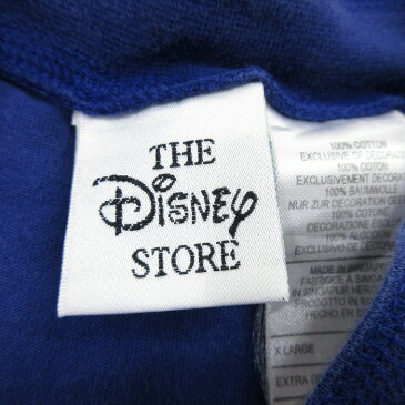 【中古】古着 長袖 ビンテージ ヴィンテージTシャツ 00年代 00s ディズニー DISNEY グーフィー 刺繍 コットン ヘンリーネック 青紫 XLサイズ 中古 メンズ | 春夏 春物 春服 秋冬 秋物 秋服 メンズファッション ロンT カットソー ロンティー ロングT ロングTシャツ ロン