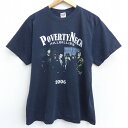 【中古】古着 半袖 ビンテージ ヴィンテージ ロックTシャツ バンドTシャツ 00年代 00s POVERTY NECK コットン クルーネック 丸首 黒 ブラック Lサイズ 中古 メンズ | 春夏 春物 春服 秋冬 秋物 秋服 メンズファッション ロンT カットソー ロンティー ロングT ロングTシ 0OF