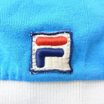 【中古】古着 半袖 ブランド ポロシャツ 80年代 80s フィラ FILA ワンポイントロゴ イタリア製 ツートンカラー バイカラー 水色他 Lサイズ 中古 メンズ トップス | 春夏 春物 春服 夏物 夏服 カジュアルシャツ メンズファッション 半袖シャツ おしゃれ カジュアル