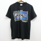 【中古】古着 半袖 ビンテージ ヴィンテージ ロックTシャツ バンドTシャツ 00年代 00s THE BAMBOOZLE フォールアウトボーイ ノーダウト フェス クルーネック 丸首 黒 ブラック Mサイズ 中古 メンズ | 春夏 春物 春服 秋冬 秋物 秋服 メンズファッション ロンT カットソ