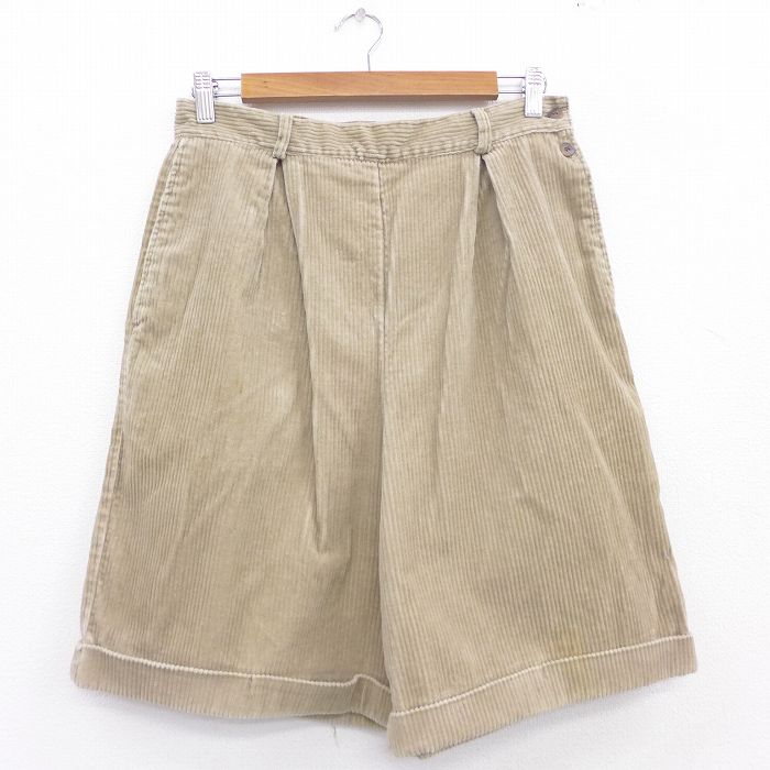 【中古】古着 ギャップ GAP ハーフパンツ ショーツ キッズ ガールズ 子供服 コーデュロイ 太畝 ベージュ カーキ 中古 ボトムス | 春夏 春物 春服 夏物 夏服 半ズボン カジュアル レディースファッション おしゃれ かわいい 0OF