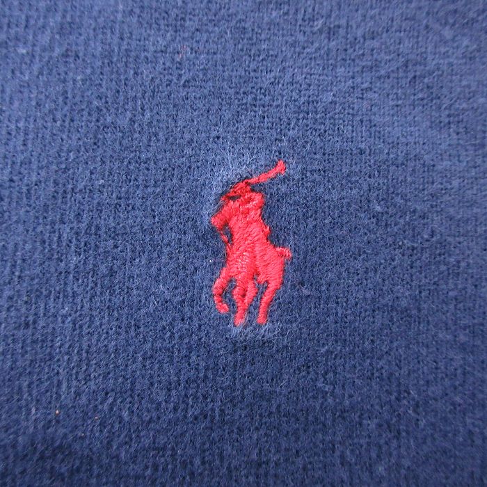 【中古】古着 ラルフローレン Ralph Lauren 半袖 ブランド ポロシャツ キッズ ボーイズ 子供服 90年代 90s ワンポイントロゴ コットン 紺 ネイビー | 春夏 春物 春服 秋冬 秋物 秋服 女の子 子ども服 こども服 カジュアル ファッション おしゃれ かわいい