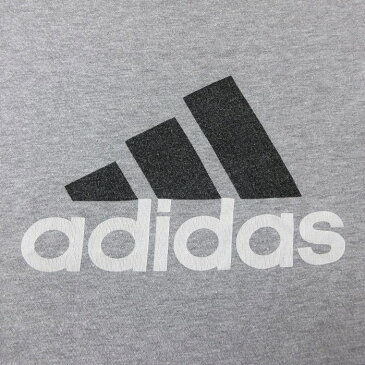【中古】古着 アディダス adidas 半袖 ブランドTシャツ メンズ ビッグロゴ 大きいサイズ 2L LL ビッグシルエット ゆったり ビッグサイズ オーバーサイズ クルーネック 丸首 グレー 霜降り XLサイズ 中古 | 春夏 夏物 夏服 メンズファッション カットソー ティーシャツ