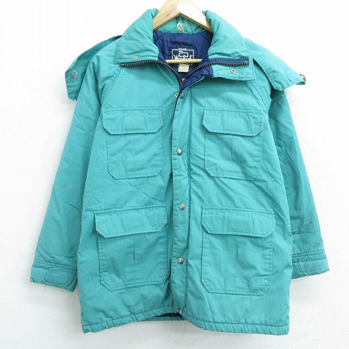 【中古】古着 ウールリッチ WOOLRICH 長袖ジャケット マウンテンパーカー レディース 90年代 90s ラグラン USA製 アメリカ製 緑 グリーン 中古 アウター ジャンパー ブルゾン | 秋冬 秋物 秋服 冬物 冬服 カジュアル レディースファッション おしゃれ かわいい