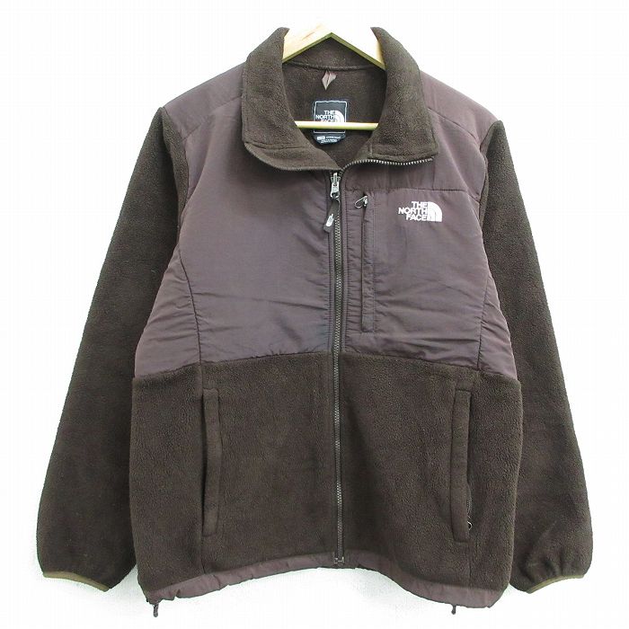 【中古】古着 ノースフェイス THE NORTH FACE 長袖 ボア デナリジャケット レディース ワンポイントロゴ こげ茶 ブラウン 中古 アウター ジャンパー ブルゾン | 秋冬 秋物 秋服 冬物 冬服 カジュアル レディースファッション おしゃれ かわいい