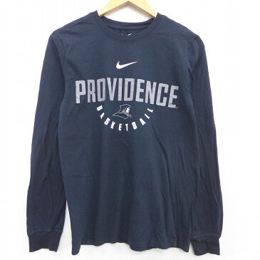 【中古】古着 ナイキ NIKE 長袖Tシャツ メンズ PROVIDENCE バスケットボール クルーネック 丸首 黒 ブラック Sサイズ 小さいサイズ 中古 | 春夏 春物 春服 秋冬 秋物 秋服 メンズファッション ロンT カットソー ロンティー ロングT ロングTシャツ ロングティーシャツ 0OF