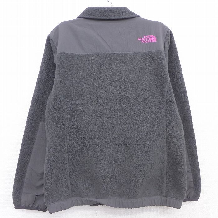 【中古】古着 ノースフェイス THE NORTH FACE 長袖 フリース デナリジャケット キッズ ボーイズ 子供服 ワンポイントロゴ 濃グレー | 春夏 春物 春服 秋冬 秋物 秋服 女の子 子ども服 こども服 カジュアル ファッション おしゃれ かわいい