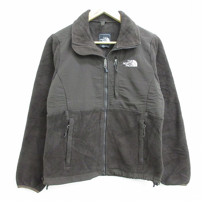 【中古】古着 ノースフェイス THE NORTH FACE 長袖 デナリ フリースジャケット レディース ワンポイントロゴ ポーラテック 濃茶 ブラウン 中古 アウター ジャンパー ブルゾン | 秋冬 秋物 秋服 冬物 冬服 カジュアル レディースファッション おしゃれ かわいい 0OF