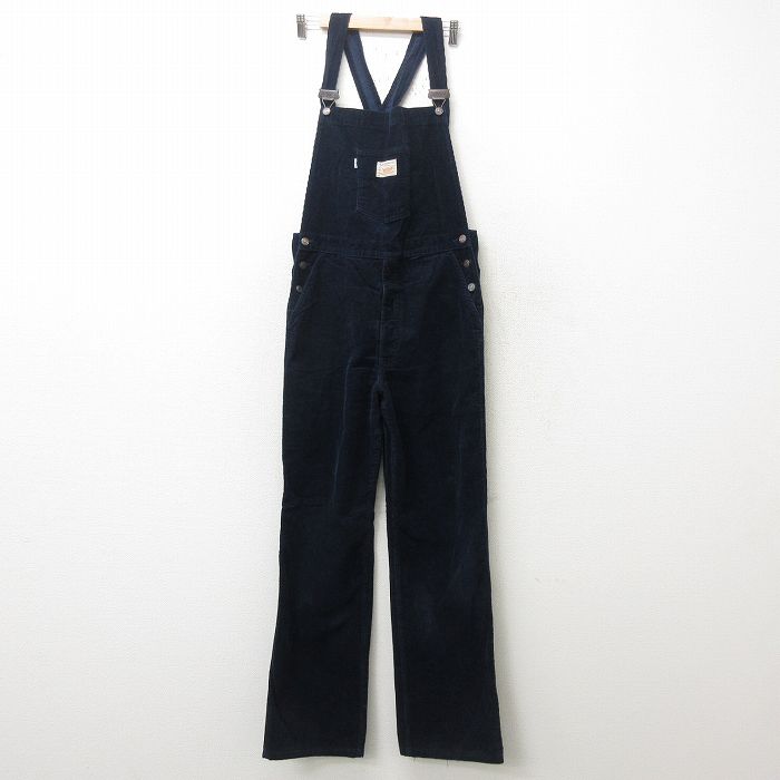 【中古】古着 リーバイス Levis オーバーオール メンズ コーデュロイ フランス製 紺 ネイビー W34 中古 ボトムス | 春夏 春物 春服 秋冬 秋物 秋服 長ズボン カジュアル メンズファッション ファッション おしゃれ