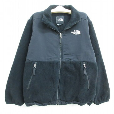 【中古】古着 ノースフェイス THE NORTH FACE 長袖 デナリ フリースジャケット キッズ ボーイズ 子供服 ワンポイントロゴ 黒 ブラック | 春夏 春物 春服 秋冬 秋物 秋服 女の子 子ども服 こども服 カジュアル ファッション おしゃれ かわいい