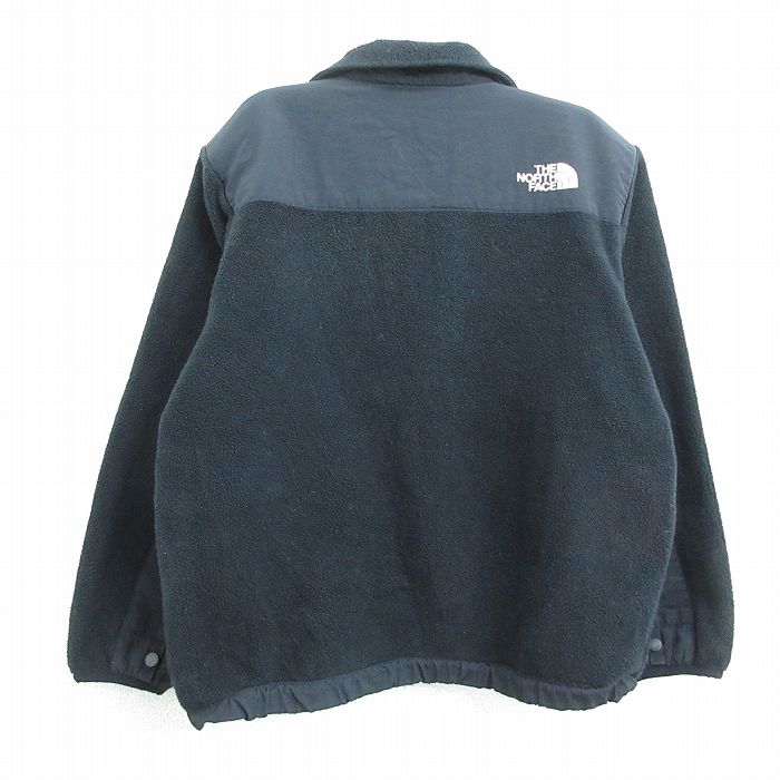 【中古】古着 ノースフェイス THE NORTH FACE 長袖 デナリ フリースジャケット キッズ ボーイズ 子供服 ワンポイントロゴ 黒 ブラック | 春夏 春物 春服 秋冬 秋物 秋服 女の子 子ども服 こども服 カジュアル ファッション おしゃれ かわいい