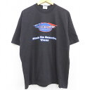 【中古】古着 半袖 ビンテージ ヴィンテージ ロックTシャツ バンドTシャツ メンズ 00年代 00s リッキーリー コットン クルーネック 丸首 USA製 アメリカ製 黒 ブラック XLサイズ 中古 春夏 春物 春服 秋冬 秋物 秋服 メンズファッション ロンT カットソー ロンティー