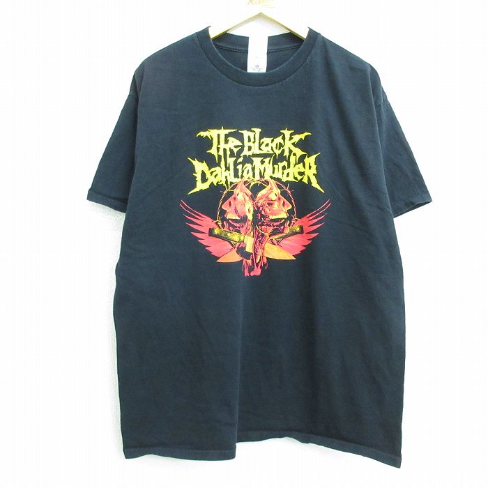 【中古】古着 半袖 ビンテージ ヴィンテージ ロックTシャツ バンドTシャツ メンズ 00年代 00s ザブラックダリアマーダー コットン クルーネック 丸首 黒 ブラック XLサイズ 中古 | 春夏 春物 春服 秋冬 秋物 秋服 メンズファッション ロンT カットソー ロンティー ロン